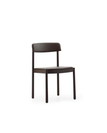 Normann Copenhagen Timb Spisebordsstol Polstret Brun Chokolade Læder
