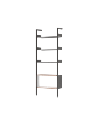 Tradition Rombe Full Bay If3 Cabinet Reol Lakeret Valnød Antracit