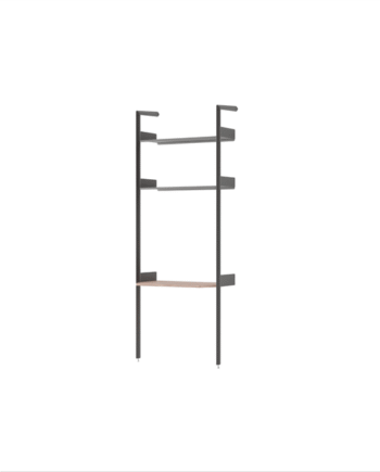 Tradition Rombe Full Bay If2 Desk Reol Lakeret Valnød Antracit
