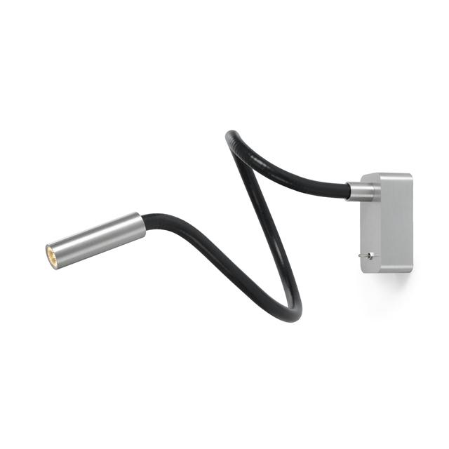 Trizo 21 Scar-led 1fds Væglampe Aluminum Sort Med 25 Graders Lysspredelse