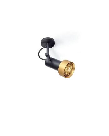 Trizo 21 2thirty-c1 Honeycomb Loftlampe Sort Guld Ring
