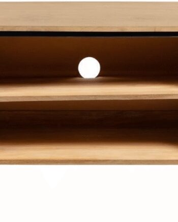 Tv-bord Kave Home Licia 160x43x56 Cm Natur Massivt Mangotræ