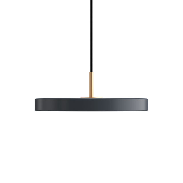 Umage Asteria Mini Pendel Grå Med Messing Top