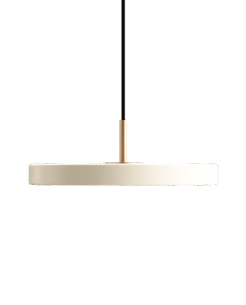 Umage Asteria Mini Pendel Perle Hvid Med Messing Top