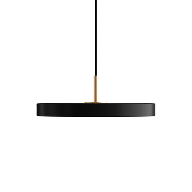 Umage Asteria Mini Pendel Sort Med Messing Top