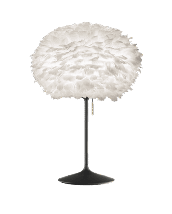 Umage Eos Bordlampe Mellem Hvid Med Base   Sort Med Usb