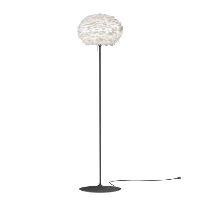 Umage Eos Gulvlampe Mellem Hvid Med Base Sort