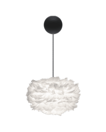 Umage Eos Pendel Mini Hvid Med Cannonball Baldakin   Sort