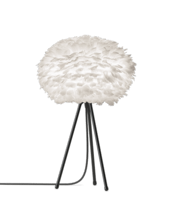 Umage Eos Tripod Bordlampe Mellem Hvid Med Ben   Mat Sort