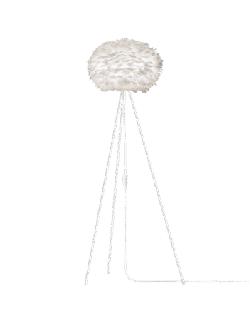 Umage Eos Tripod Gulvlampe Mellem Hvid Med Ben   Hvid