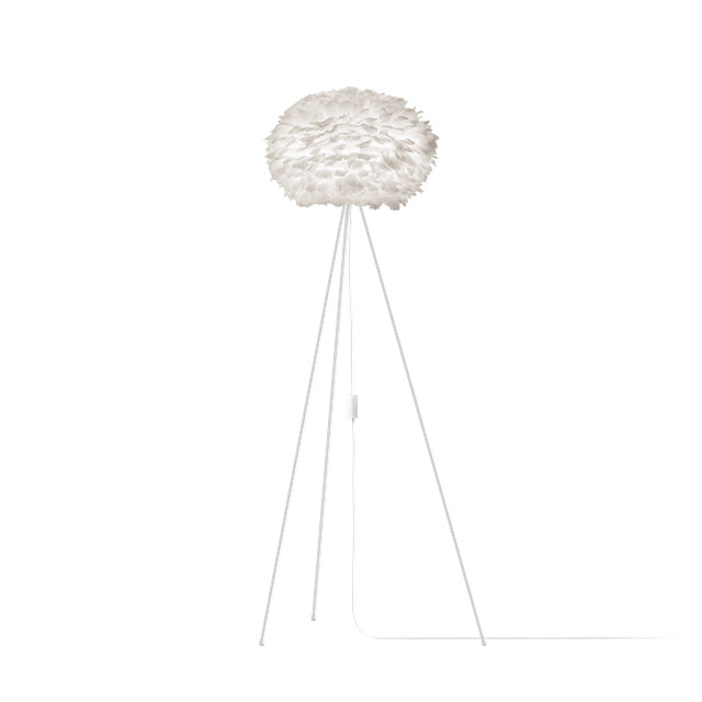 Umage Eos Tripod Gulvlampe Mellem Hvid Med Ben Hvid