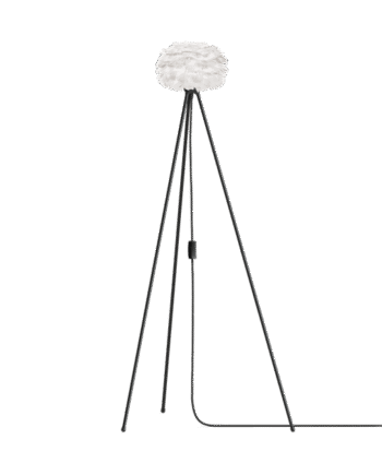 Umage Eos Tripod Gulvlampe Mikro Hvid Med Ben   Sort