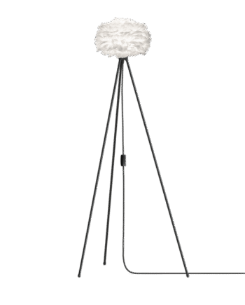Umage Eos Tripod Gulvlampe Mini Hvid Med Ben   Sort