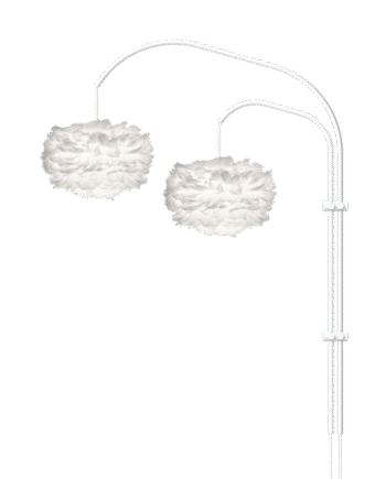Umage Eos Willow Double Væglampe Mini Hvid Med Ophæng   Hvid