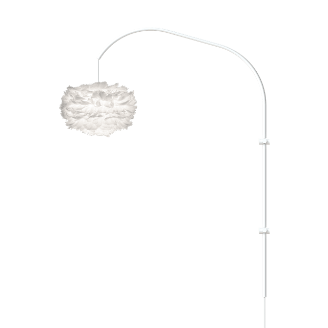 Umage Eos Willow Single Væglampe Mini Hvid Med Ophæng Hvid