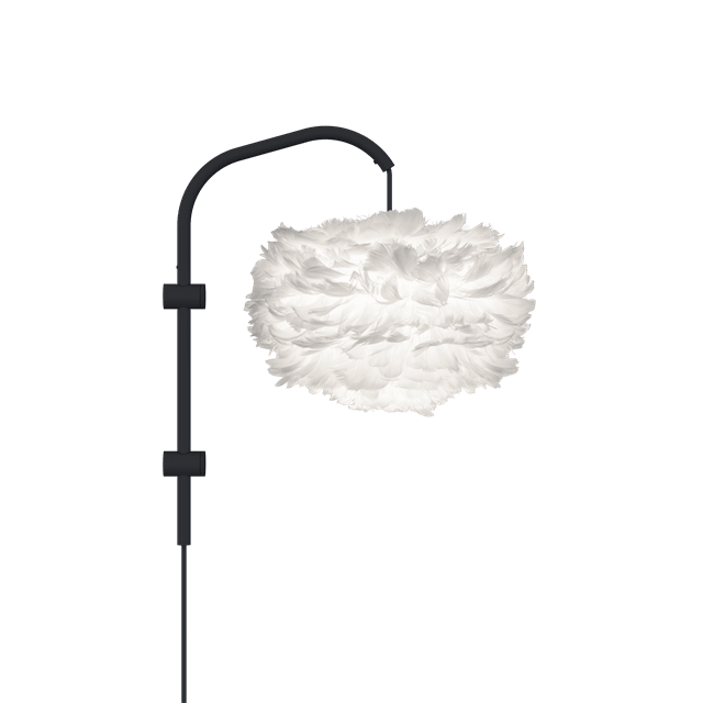 Umage Eos Willow Væglampe Mini Hvid Med Ophæng Sort