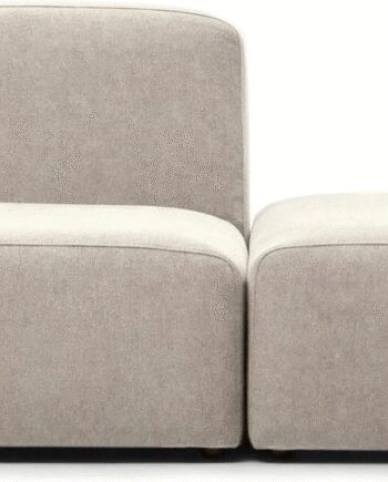 -personers Modulsofa Kave Home Neom   Byg-selv Sofa   Beige Interlock Vævet Stof  Bæredygtig Nordisk Design