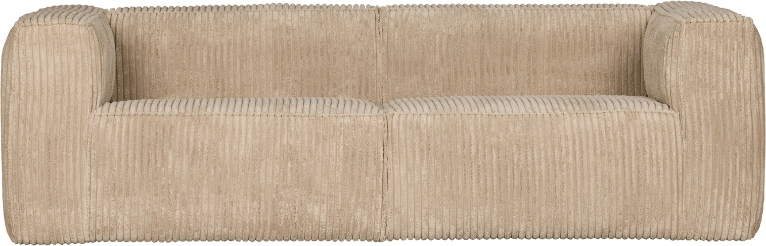 -personers Sofa Woood Exclusive Bean Fløjl Lysebrun 73ã 246ã 96 Cm