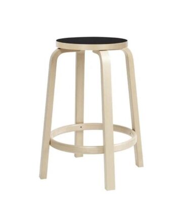 Artek 64 Barstol H65 Eg Sort