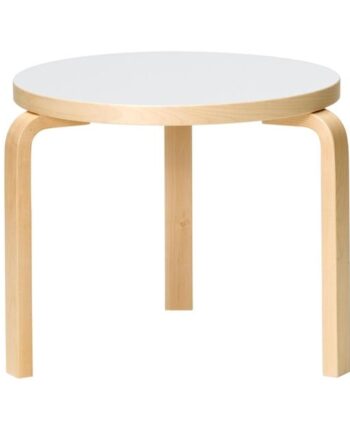 Artek 90d Bord Birk Hvid Laminat