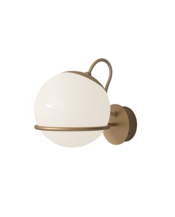 Astep Model 237   Væglampe Champagne