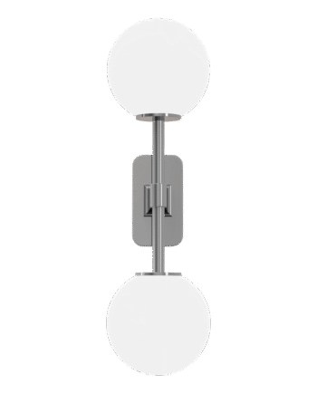 Astro Tacoma Twin Væglampe Poleret Krom   Skærm Opal