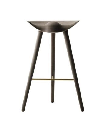 Audo Ml42 Barstol Sortbejdset Brunolieret Eg Messing