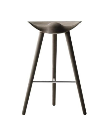Audo Ml42 Counter Barstol Brunolieret Eg Stål