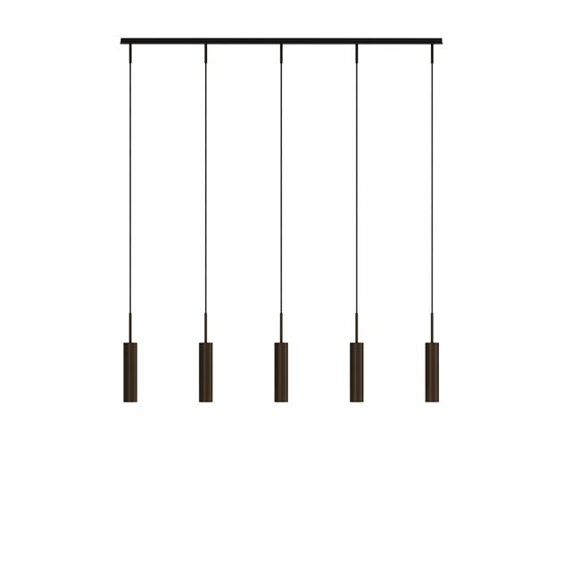 Audo Tubulaire Rail Pendel Aluminium Anodiseret Bronze