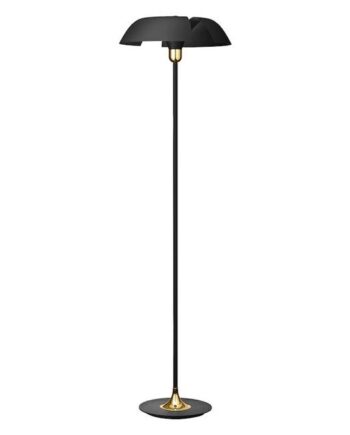 Aytm Cycnus Gulvlampe Sort Guld