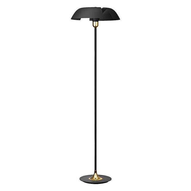 Aytm Cycnus Gulvlampe Sort Guld