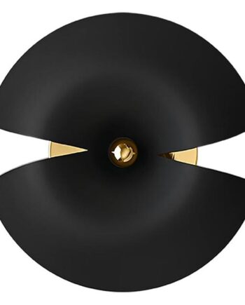 Aytm Cycnus Væglampe Stor Sort Guld