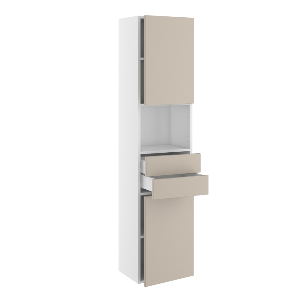 Badhøjskab Slimline Låger 572mm Skuffer :124mm Hylder :1728 :300 :320