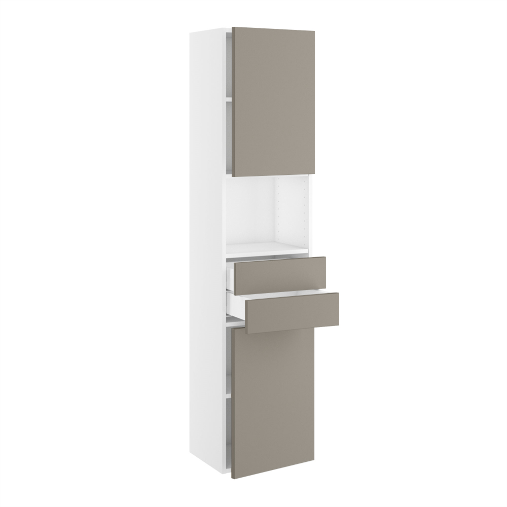 Badhøjskab Slimline Låger 572mm Skuffer :124mm Hylder :1728 :300 :320