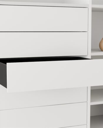 Celebert Elan Indvendig Skuffe 76     46   Cm  Fuldudtræk    Push To Open Hvid Højde 18   Cm