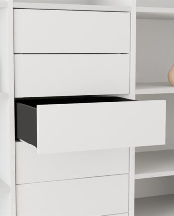 Celebert Elan Indvendig Skuffe 56     46   Cm  Fuldudtræk    Push To Open Hvid Højde 18   Cm