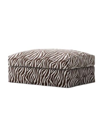Decotique Le Grand Air Fodskammel Zebra Brun Hvid