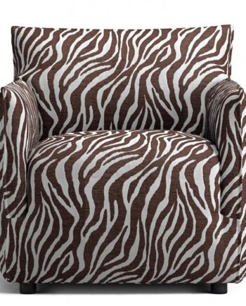 Decotique Le Petite Lænestol Zebra Brun Hvid