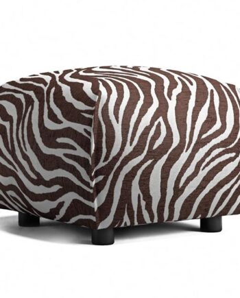 Decotique Le Petite Puf Zebra Brun Hvid
