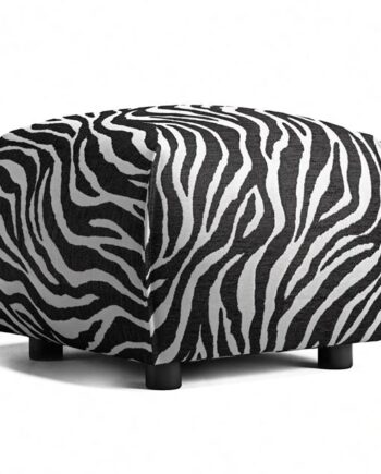 Decotique Le Petite Puf Zebra Sort Hvid