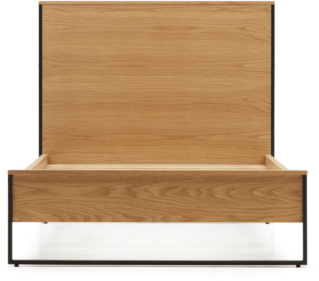 Enkeltseng Kave Home Taiana Moderne Nordisk -personers Seng Natur Med Justerbare Ben