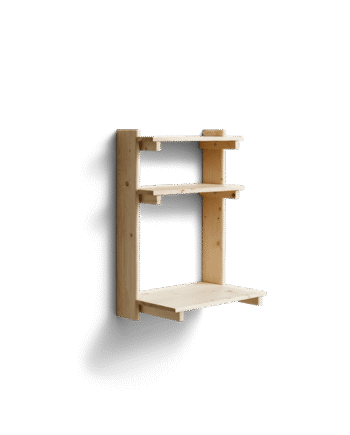 Form   Refine Beam Kontor Væghylde   Fyrretræ