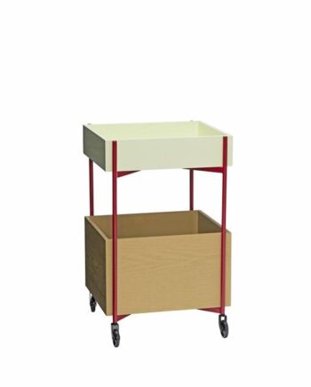 Hübsch Fresh Rullebord Khaki Burgundy