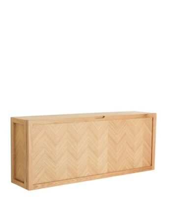 Hübsch Herringbone Skoskab Stor Natur