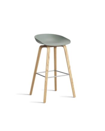 Hay Aas32 Barstol H75 Eg Rustfri Stål Fall Green