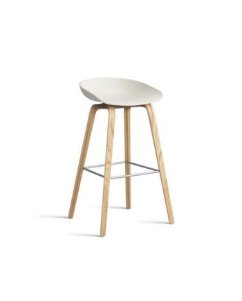 Hay Aas32 Barstol H75 Eg Rustfri Stål Melange Cream