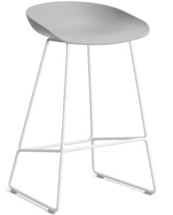 Hay Aas38 Barstol H65 Hvid Beton Grå
