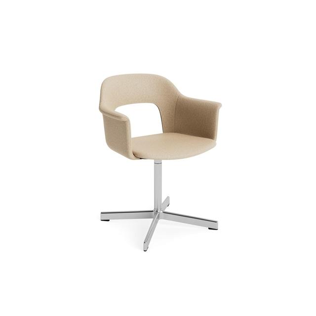 Hay Layout 234 Spisebordsstol Med Armlæn Swivel Hallingdal 220 Aluminium