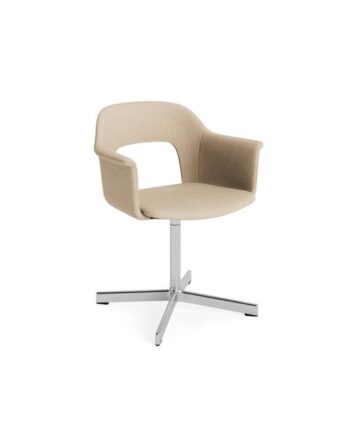 Hay Layout 234 Spisebordsstol Med Armlæn   Swivel Metaphor 035 Aluminium