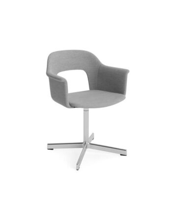 Hay Layout 234 Spisebordsstol Med Armlæn   Swivel Mode 008 Aluminium
